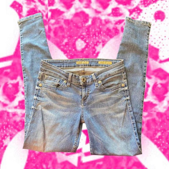 Y2K Guess Ultra Skinny Straight Leg Jeans 27 - Picture 3 of 11